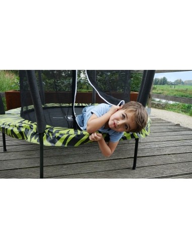 EXIT Tiggy Junior batutas su apsauginiu tinklu, ø140 cm, juodas/žalias