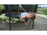 EXIT Tiggy junior trampoline with safety ø140cm - black/green