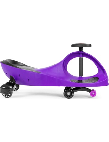 Gravitacinė mašinėlė vaikams su LED ratais, violetinė ECOTOYS