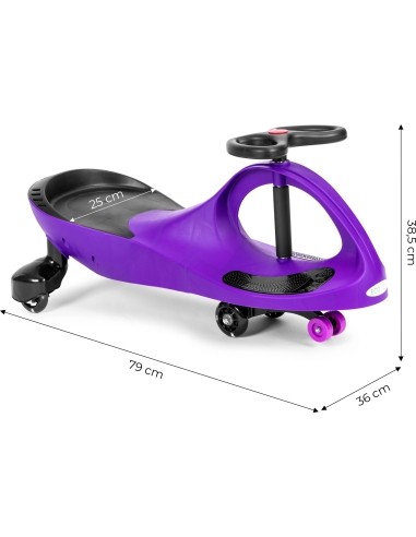 Gravity ride vehicle for kids LED wheels purple ECOTOYS