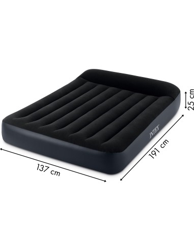 Inflatable mattress with pump bed velour Intex 64148ND
