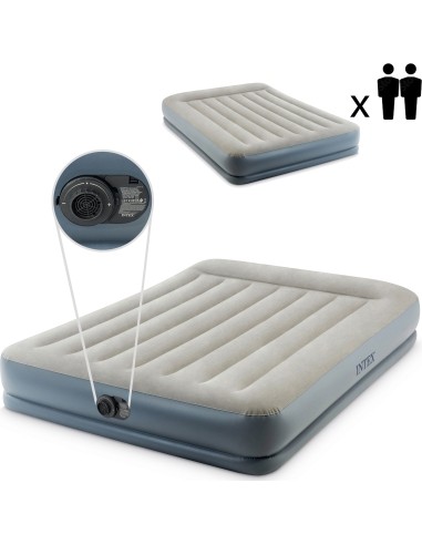 Inflatable mattress 203x152 cm with two-person pump Intex 64118ND