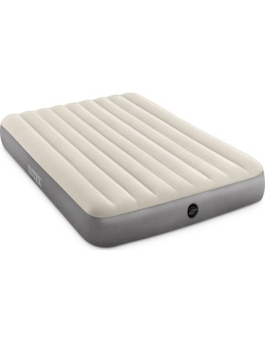 Velour inflatable mattress 203x152 cm Intex 64103