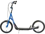 Miesto paspirtukas su pripučiamais ratais Worker City (iki 100kg) - Black-Blue
