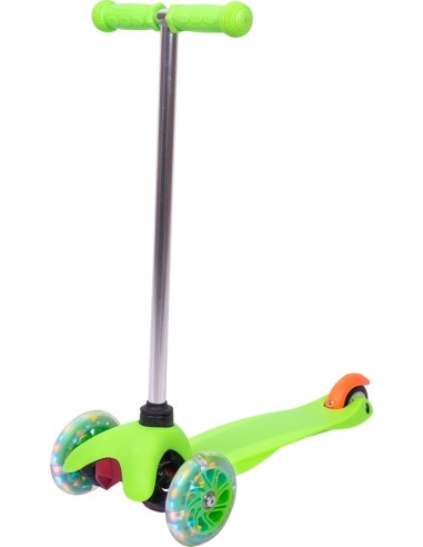 Children’s Tri Scooter WORKER Lucerino with Light-Up Wheels - Green