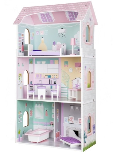 Medinis lėlių namelis Ecotoys Blueberry Residence