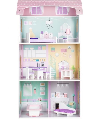 Wooden Dollhouse Ecotoys Blueberry Residence