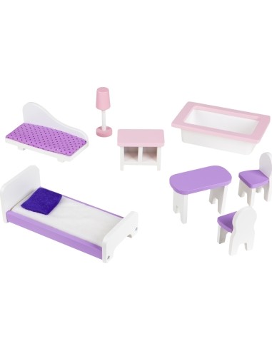 Wooden Dollhouse Ecotoys Blueberry Residence
