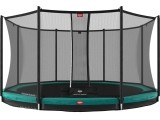 Batutas BERG Favorit InGround 380 Green su apsauginiu tinklu Comfort