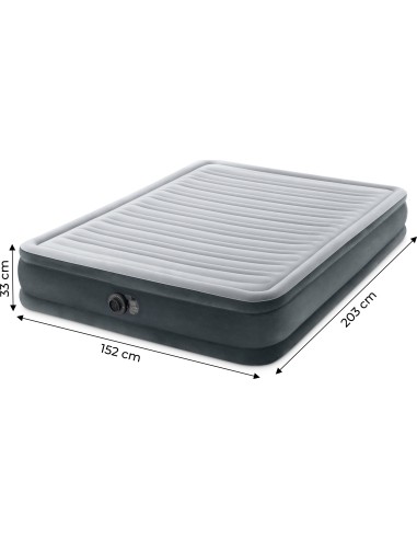Inflatable mattress 203x152cm with pump Intex 67770