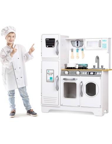 Wooden Kitchen XXL with Washing Machine Ecotoys