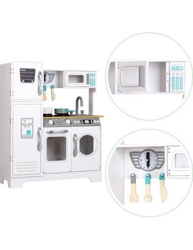 Wooden Kitchen XXL with Washing Machine Ecotoys