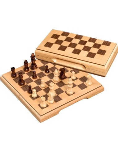 Travel Chess Set Philos wood, magnetic 17 x 8.5 cm