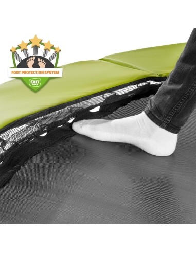 EXIT Silhouette trampoline ø305cm - green Outdoor Round Coil spring Above ground trampoline