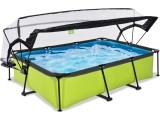 EXIT Lime baseinas 300x200x65 cm su kupolu ir filtravimo siurbliu, žalias