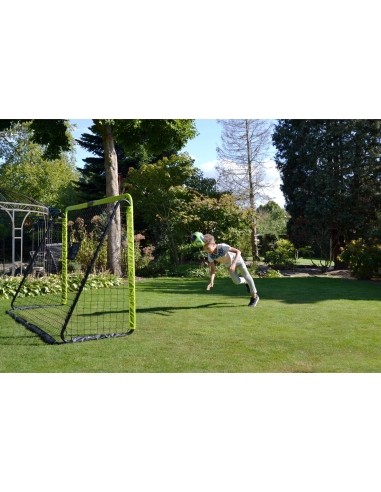 Freestanding Football Goal for Children EXIT Tempo Steel 240x160cm - green/black