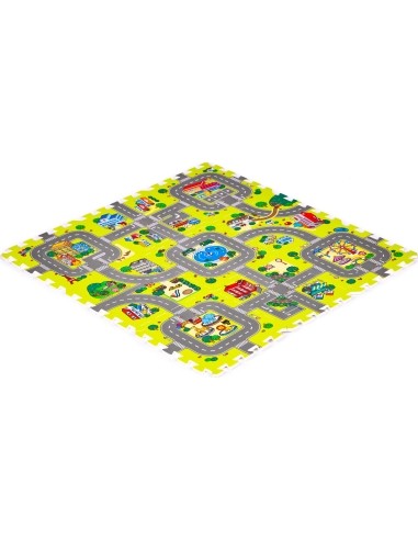 Putų kilimėlis vaikams City 9 elementai 90,5x90,5cm IPLAY