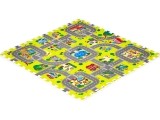 Foam mat for children city 9 elements 90,5x90,5cm IPLAY