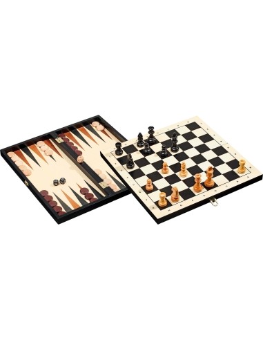 Backgammon, Chess, Checkers Set Philos 41x20.5
