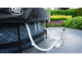 EXIT Stone pool ø300x76cm with dome and filter pump - grey