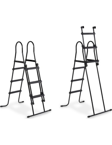EXIT Wood pool 400x200x100cm with dome and sand filter and heat pump - brown