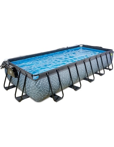 Baseinas EXIT Stone 540 x 250 x 100 cm su stogeliu, pompa su smėlio filtru ir šildymo pompa