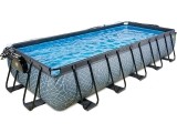 Baseinas EXIT Stone 540 x 250 x 100 cm su stogeliu, pompa su smėlio filtru ir šildymo pompa
