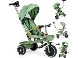 Triratukas 2in1 vežimėlis su pasukama sėdyne ir sulankstomu stogeliu žalias - ECOTOYS