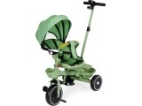 Tricycle stroller tricycle 2-in-1 swivel seat folding canopy green - ECOTOYS