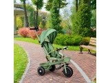 Tricycle stroller tricycle 2-in-1 swivel seat folding canopy green - ECOTOYS