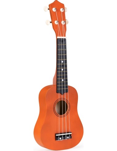 Vaikiškas medinis ukulelė 4 stygų ECOTOYS