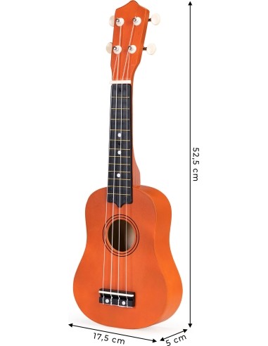 Children's ukulele guitar wooden 4 strings nylon ECOTOYS