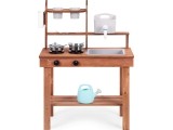 Mud kitchen for children outdoor made of fir wood ECOTOYS