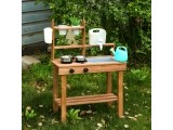 Mud kitchen for children outdoor made of fir wood ECOTOYS