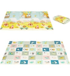 Educational foam mat double sided foldable large bag