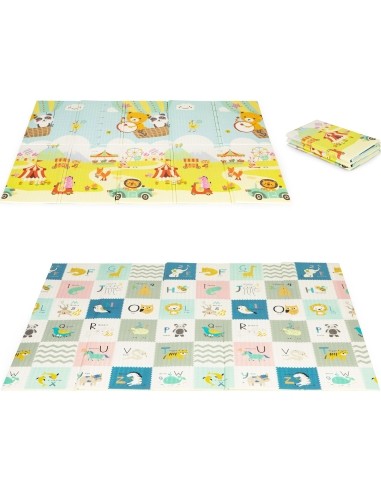 Educational foam mat double sided foldable large bag