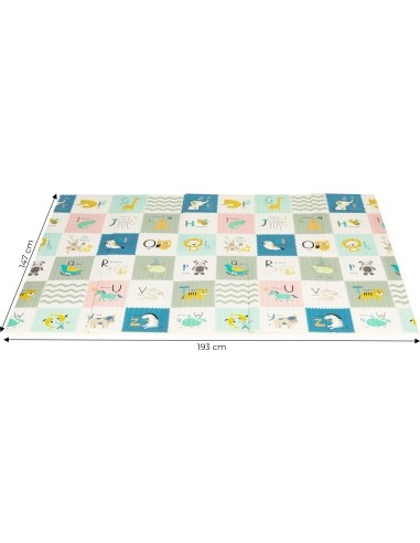Educational foam mat double sided foldable large bag