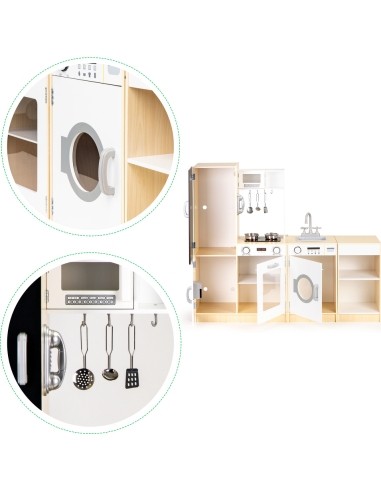 Wooden Toy Kitchen ECOTOYS XXL