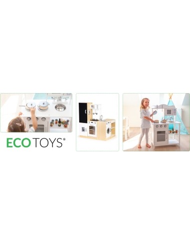 Wooden Toy Kitchen ECOTOYS XXL