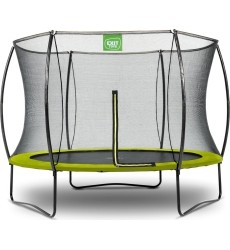 EXIT Silhouette trampoline ø244cm - green Outdoor Round Coil spring Above ground trampoline