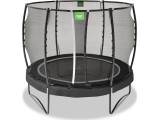 Batutas EXIT Allure Premium ø305 cm su apsauginiu tinklu, juodas