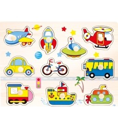 Wooden puzzle "Transport"