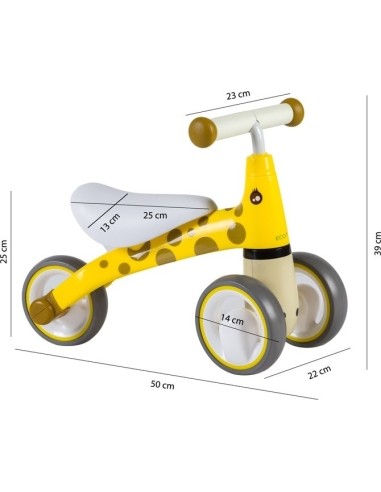 Paspiriamas triratukas Ecotoys Žirafa