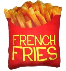 Splat Planet souvenir cushion FRENCH FRIES