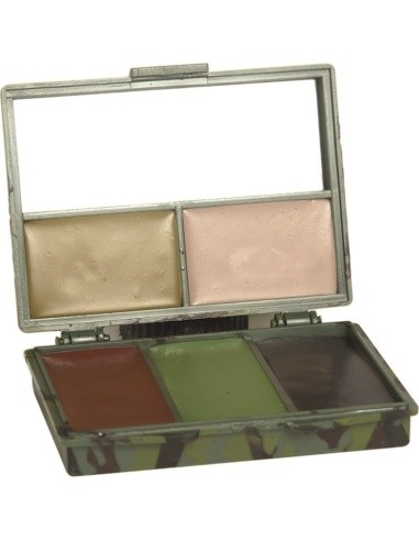 W/L CAMO 5 COL.FACE PAINT SET W. MIRROR