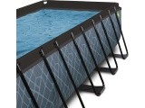 EXIT Stone pool 540x250 cm with sand filter pump - grey Framed pool Rectangular 12600 L