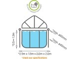 EXIT pool dome 300x200cm