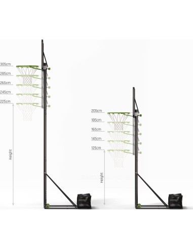 EXIT NovaStar height-adjustable basketball backboard that grows with you
