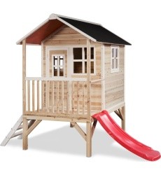 EXIT Loft 300 wooden playhouse - natural