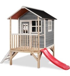 EXIT Loft 300 wooden playhouse - grey